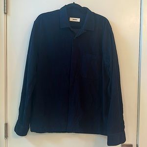 Buck Mason Navy Blue Corduroy Work Shirt